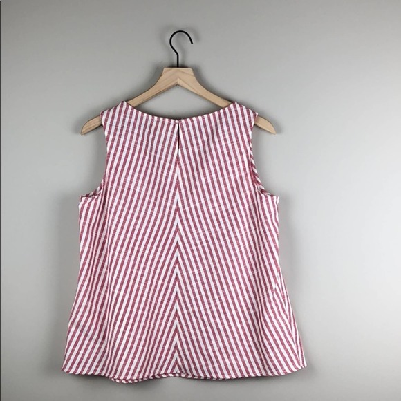 Max Studio Striped Sleeveless Top (Small) - Picture 5 of 6